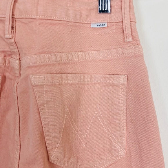 NWT Mother Insider Hover jeans in peach parfait color. Slight flare leg. Size 25 - Picture 5 of 11